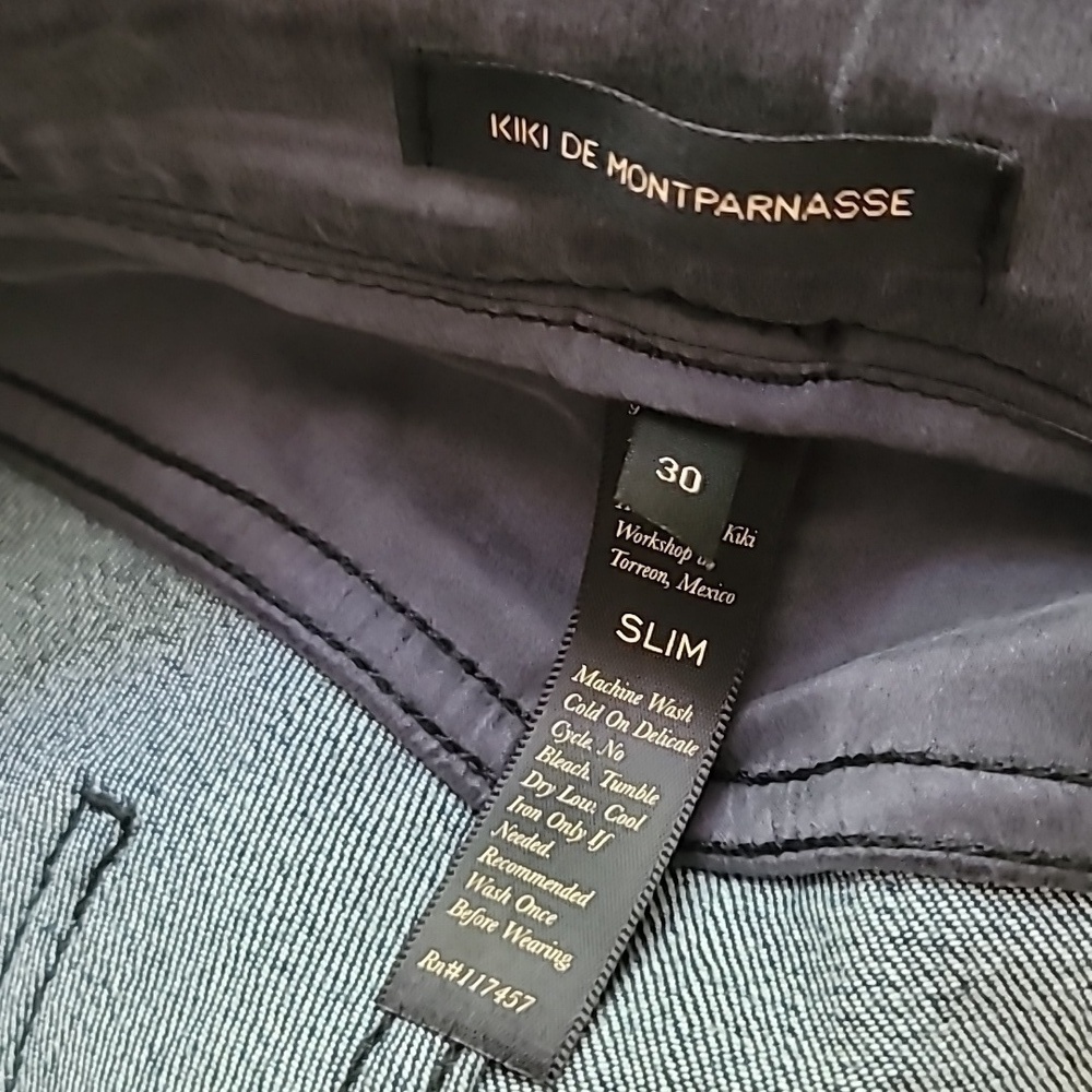 Kiki de Montparnasse dark washed Classic mid rise Straight-Leg jeans - Picture 3 of 9